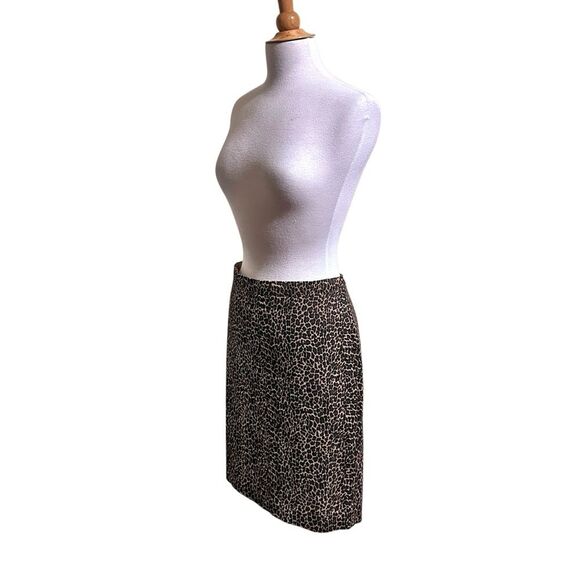 J. Crew Cheetah Leopard Print Pencil Skirt - Size 8 - Picture 5 of 9